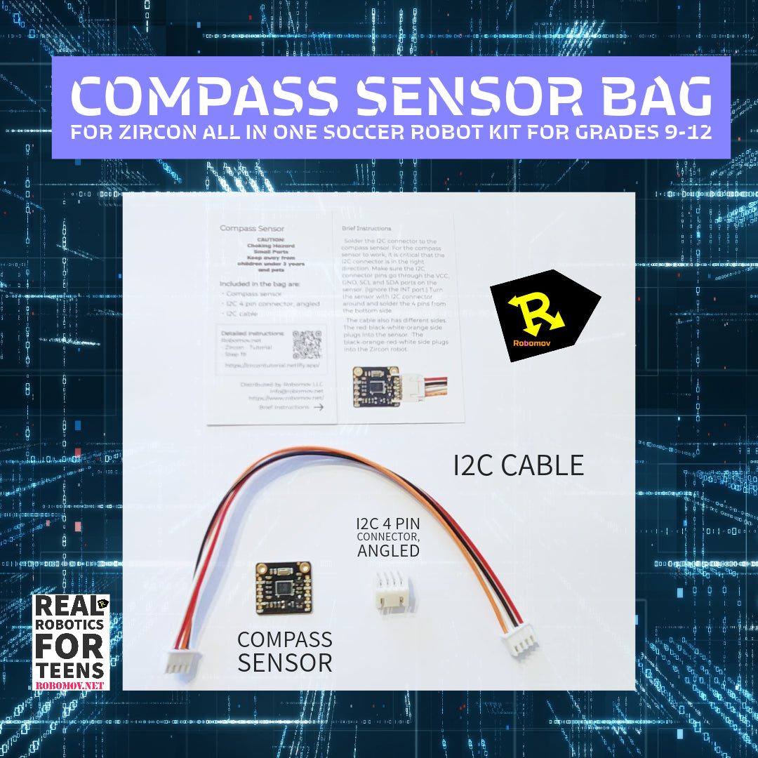 Compass Sensor for Zircon Soccer Robot Kit