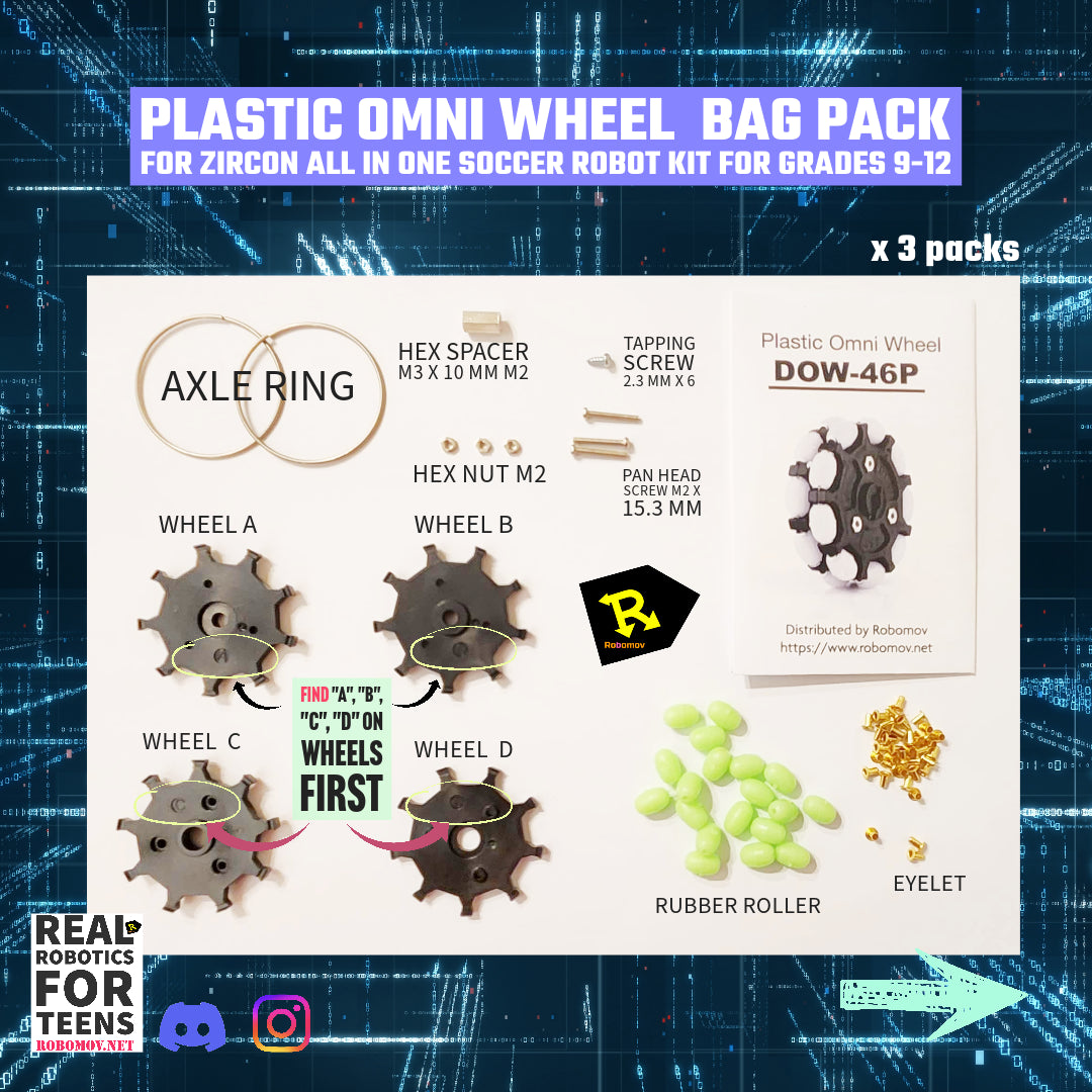 Plastic Omni Wheel Bag