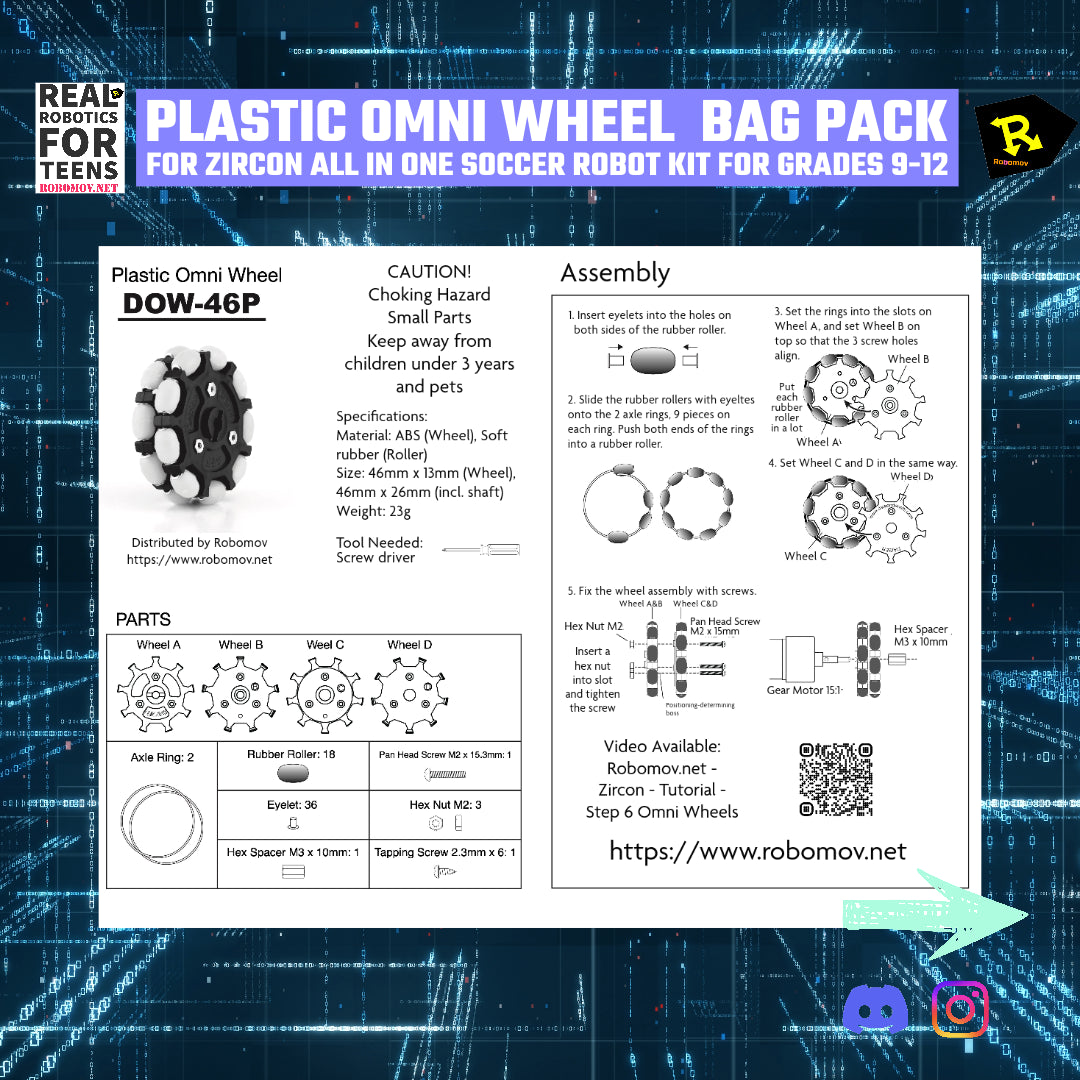 Plastic Omni Wheel Bag
