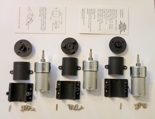 3 motors in one set: 15:1 Gear Motor for Zircon
